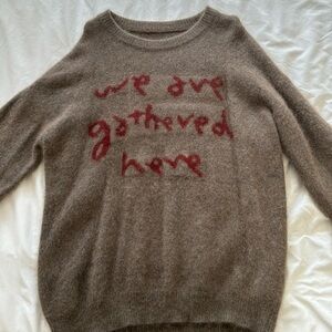 Britte Clothing We are gathered here sweatshirt 100% Wool Size: M/L